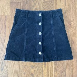 Forever 21 Black Denim Mini Skirt Size M